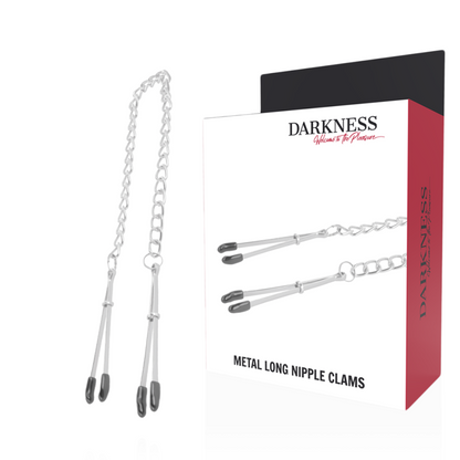 Darkness Adjustable Metal Nipple Clamps | Niks.fi verkkokauppa