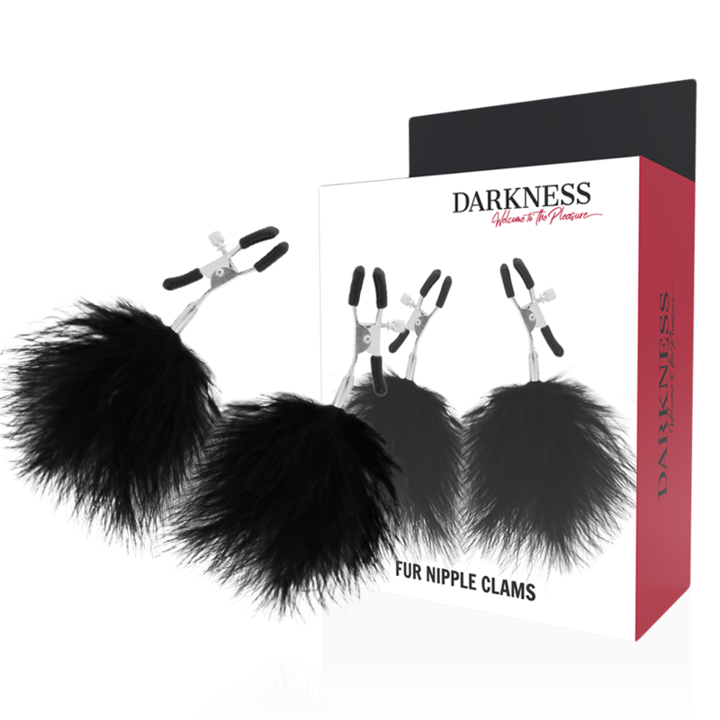 Darkness Pom-Pom Nipple Clamps 2 | Niks.fi verkkokauppa