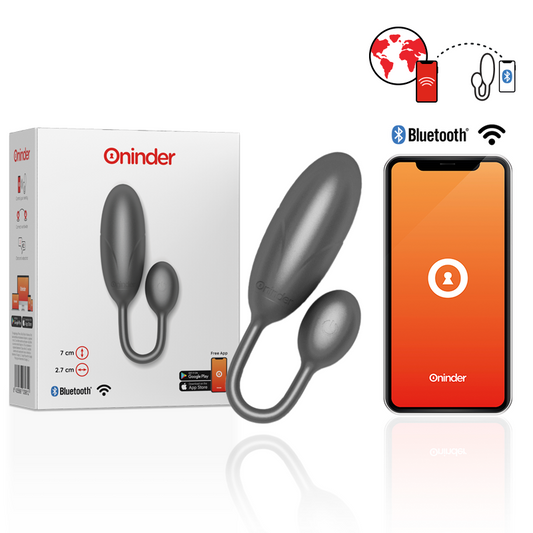 Oninder Denver Vibrating Egg Black 7 X 2.7 Cm Free App | Niks.fi verkkokauppa