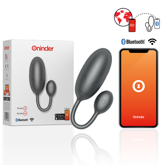 Oninder Tokyo Vibrating Egg Black 7.5 X 3.2 Cm Free App | Niks.fi verkkokauppa