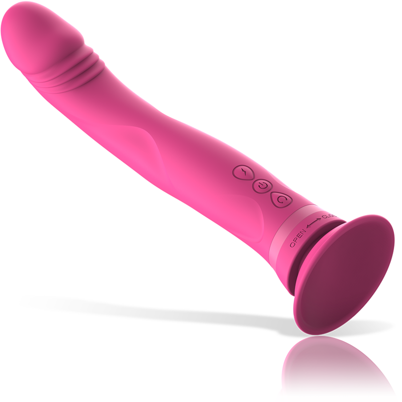 Intense Michelangelo Pink Silicone Vibrator Dildo | Niks.fi verkkokauppa