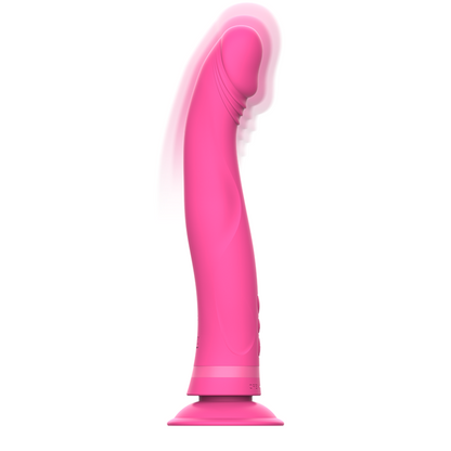 Intense Michelangelo Pink Silicone Vibrator Dildo | Niks.fi verkkokauppa