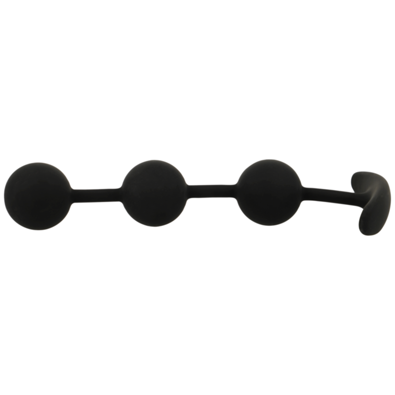 Black&Silver Harry Anal Rosary 3 Silicone Spheres 14 Cm | Niks.fi verkkokauppa