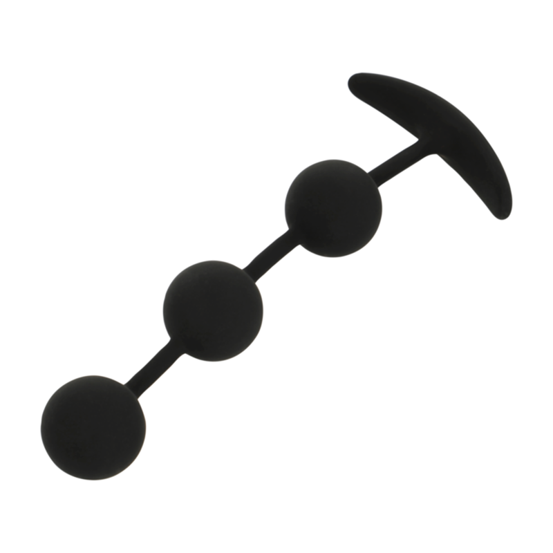 Black&Silver Harry Anal Rosary 3 Silicone Spheres 14 Cm | Niks.fi verkkokauppa