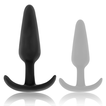 Black&Silver Kael Silicone Anal Plug With Medium Handle | Niks.fi verkkokauppa