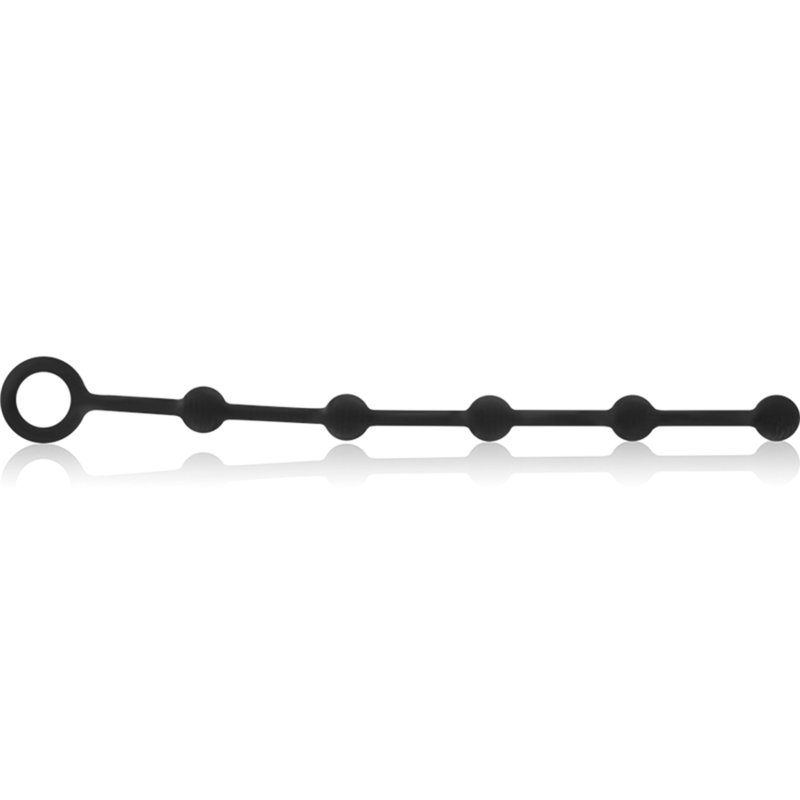 Black&Silver Korg Anal Rosary Silicone Initiation 21 Cm | Niks.fi verkkokauppa