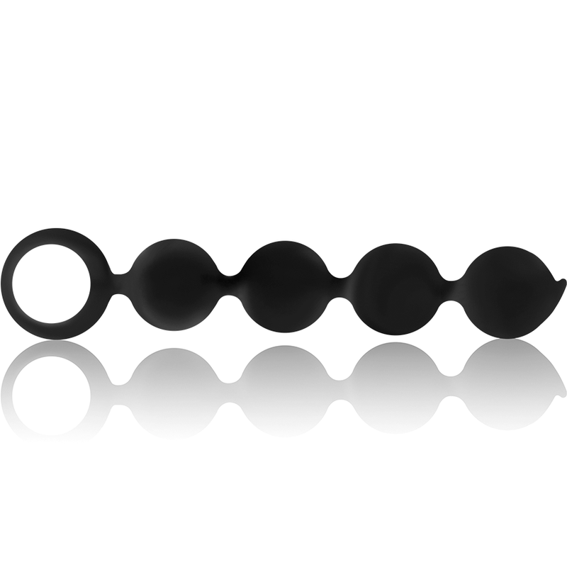 Black&Silver Lennon Anal Rosary 4 Silicone Spheres 15 Cm | Niks.fi verkkokauppa