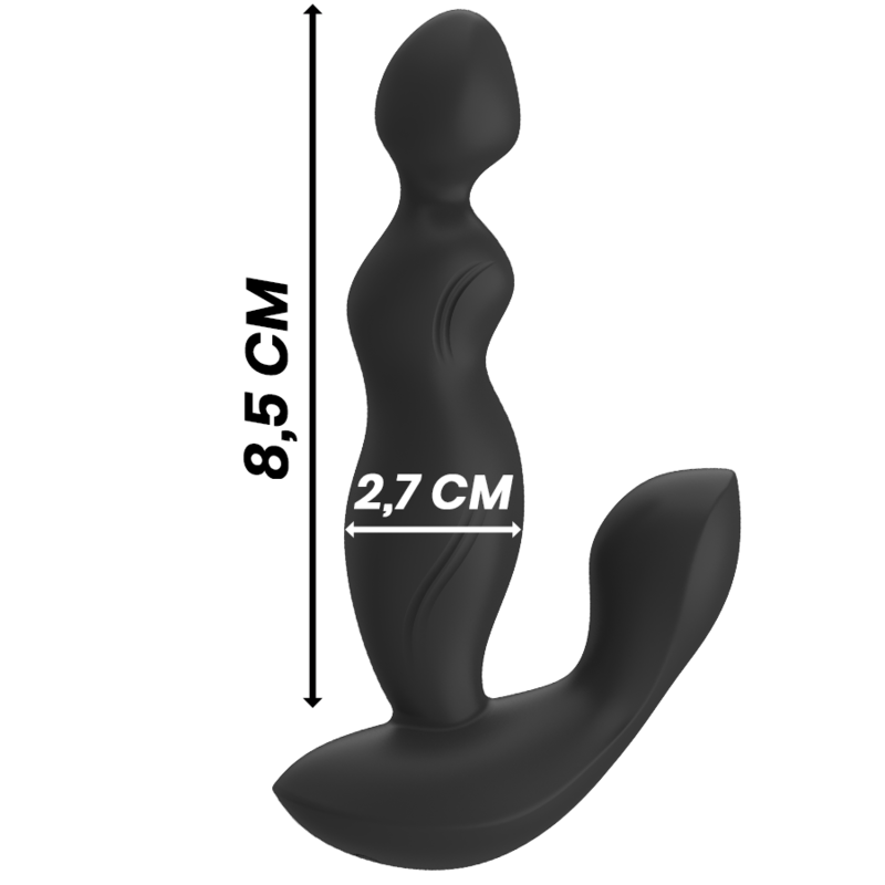 Black&Silver Cora Anal Plug Silicone Remote Control | Niks.fi verkkokauppa