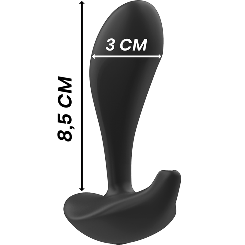 Black&Silver Dwayne Anal Plug Silicone Remote Control | Niks.fi verkkokauppa