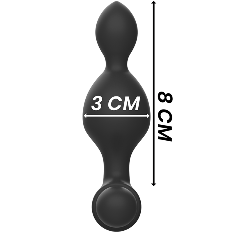 Black&Silver Tucker Small Silicone Anal Plug Remote Control | Niks.fi verkkokauppa