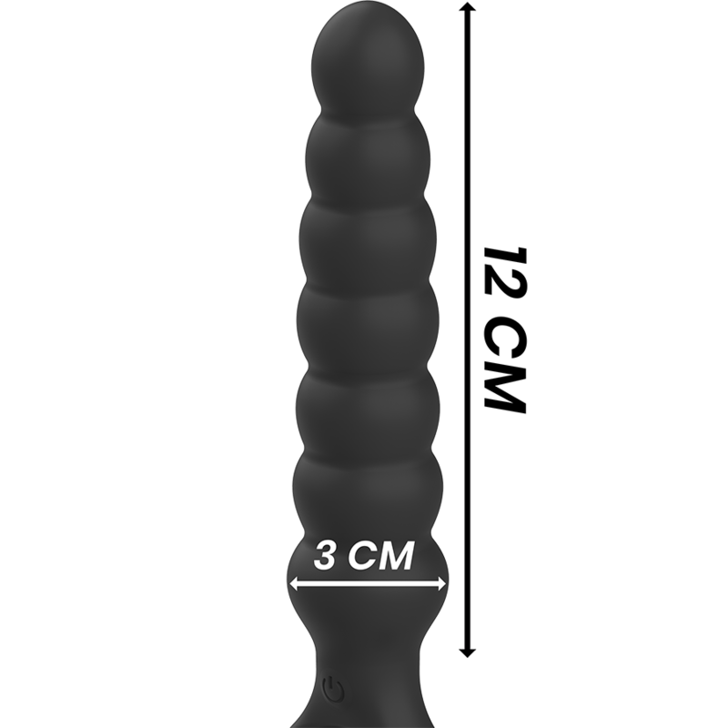 Black&Silver Bob Powerful Silicone Anal Dilator | Niks.fi verkkokauppa