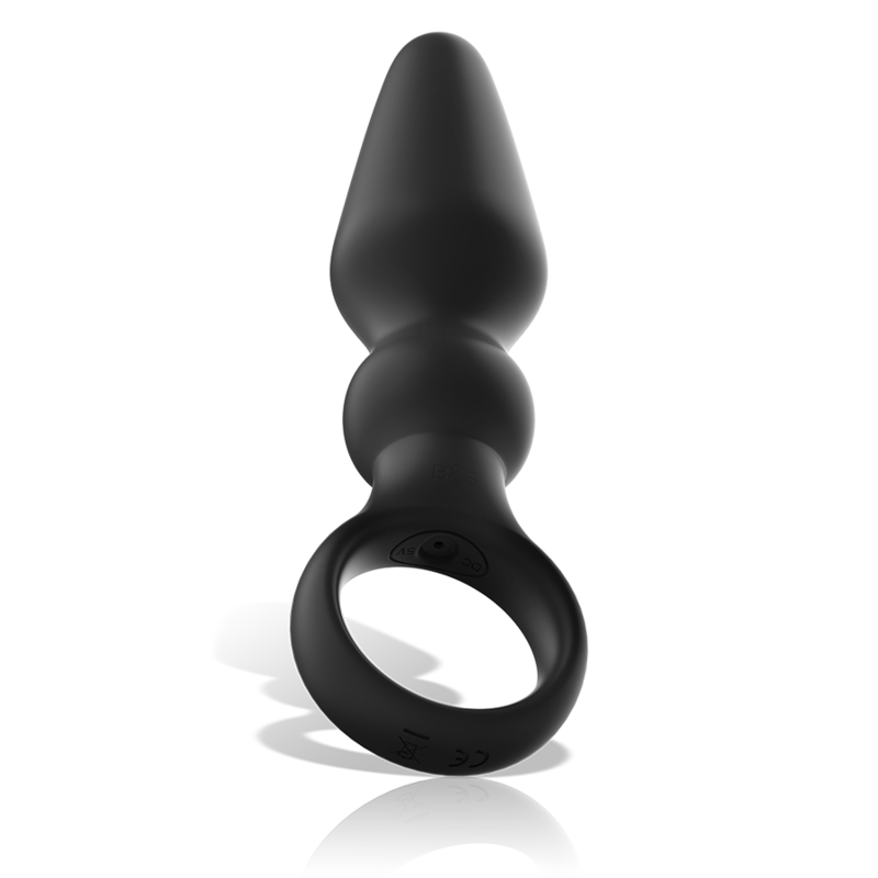 Black&Silver Ozzy Powerful Silicone Anal Plug | Niks.fi verkkokauppa