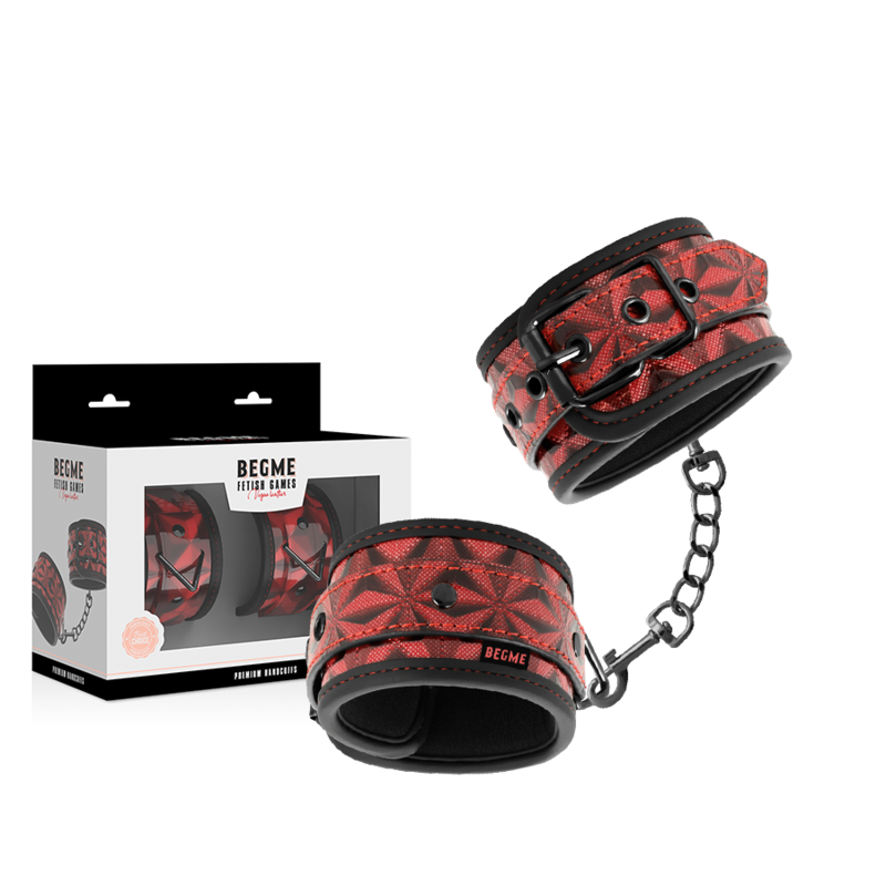 Begme Red Edition Premium Handcuffs With Neoprene Lining | Niks.fi verkkokauppa