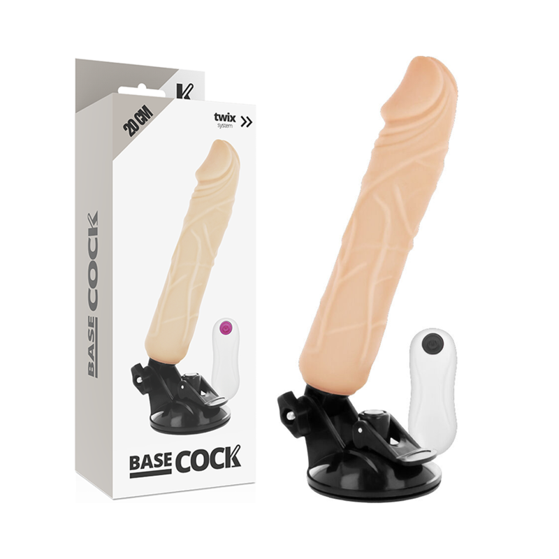 Basecock Realistic Vibrator Remote Control Flesh 20 Cm O- 4 Cm | Niks.fi verkkokauppa
