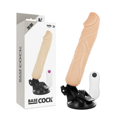 Basecock Realistic Vibrator Remote Control Flesh 20 Cm O- 4 Cm | Niks.fi verkkokauppa