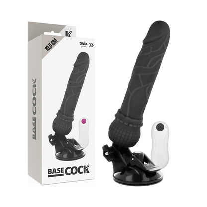 Basecock Realistic Vibrator Remote Control Black 19.5 Cm O- 4 Cm | Niks.fi verkkokauppa