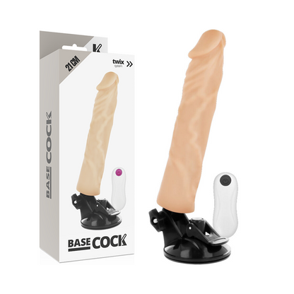 Basecock Realistic Vibrator Remote Control Flesh 21 Cm O- 4 Cm | Niks.fi verkkokauppa