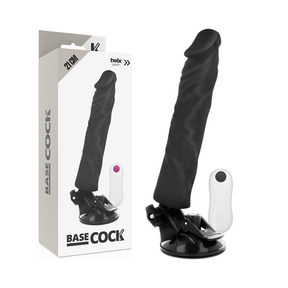 Basecock Realistic Vibrator Remote Control Black 21 Cm O- 4 Cm | Niks.fi verkkokauppa