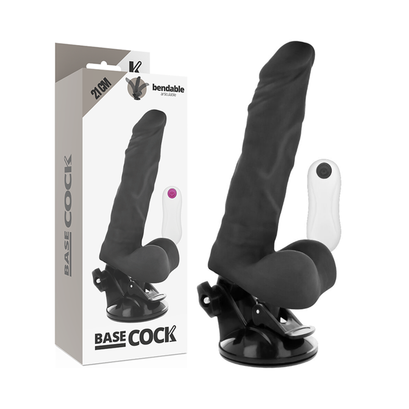 Basecock Vibrador Articulable Control Remoto Negro 21 Cm O- 5 Cm | Niks.fi verkkokauppa