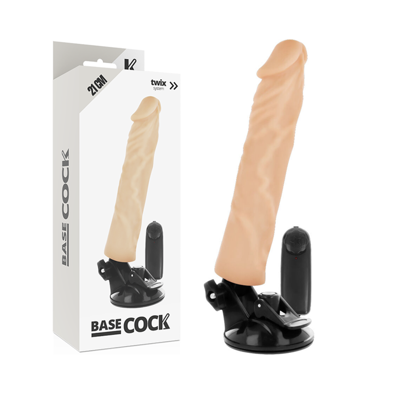 Basecock Realistic Vibrator Remote Control Flesh 21 Cm O- 4 Cm | Niks.fi verkkokauppa