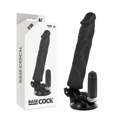 Basecock Realistic Vibrator Remote Control Black 21 Cm O- 4 Cm | Niks.fi verkkokauppa