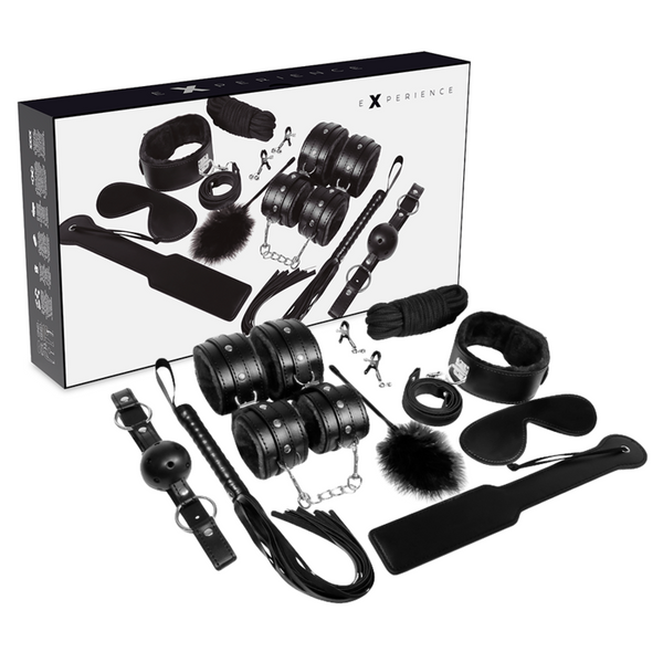 Experience BDSM Black Series seksilelusetti, musta