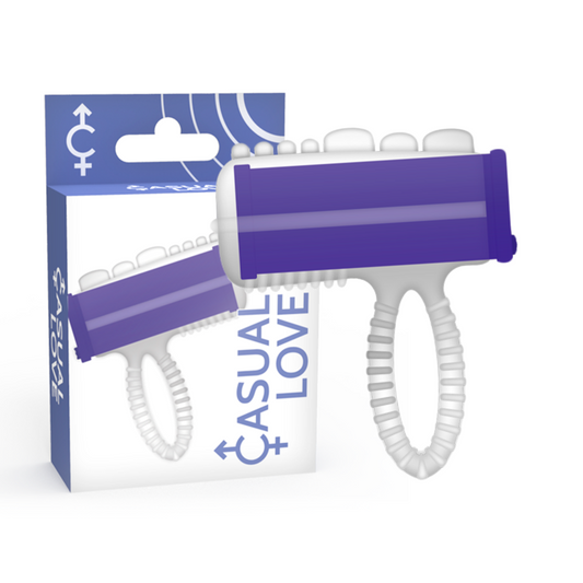 Casual Love Ring Tongue Vibrating Purple | Niks.fi verkkokauppa