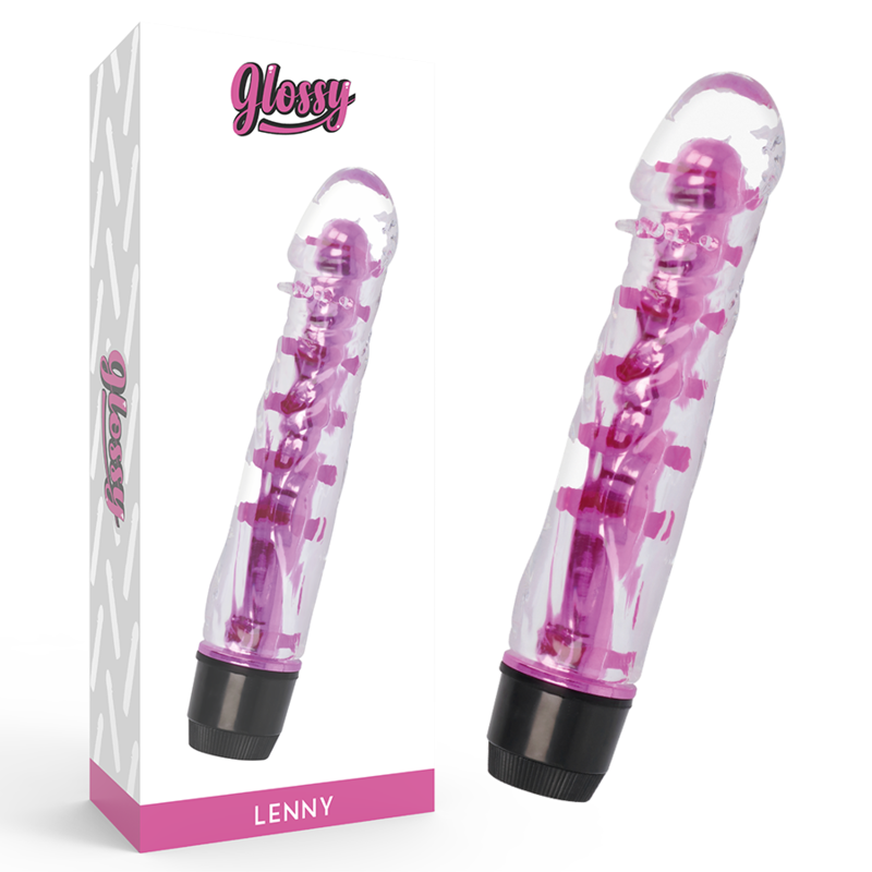 Glossy Lenny Vibrator Pink | Niks.fi verkkokauppa