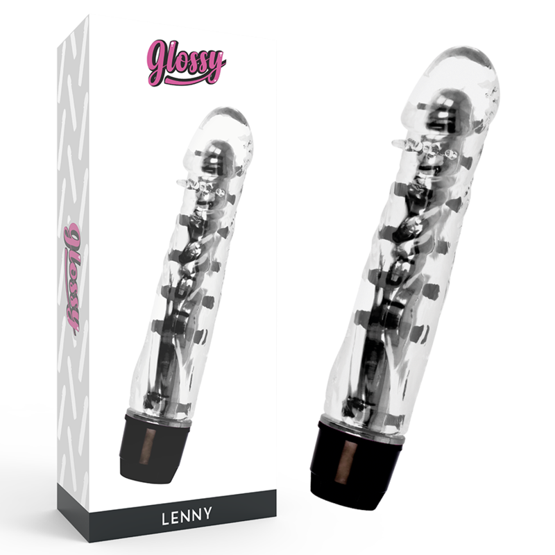 Glossy Lenny Vibrator Black | Niks.fi verkkokauppa
