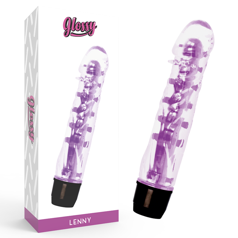 Glossy Lenny Vibrator Purple | Niks.fi verkkokauppa