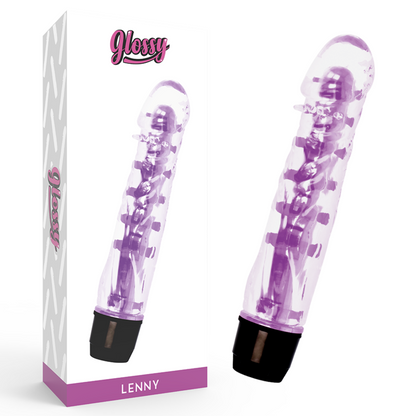 Glossy Lenny Vibrator Purple | Niks.fi verkkokauppa