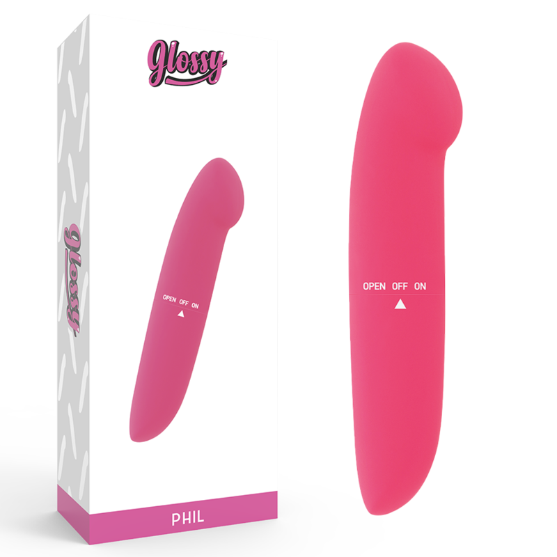Glossy Phil Vibrator Pink | Niks.fi verkkokauppa