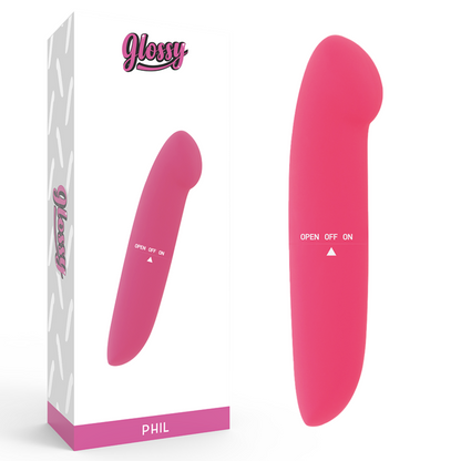 Glossy Phil Vibrator Pink | Niks.fi verkkokauppa