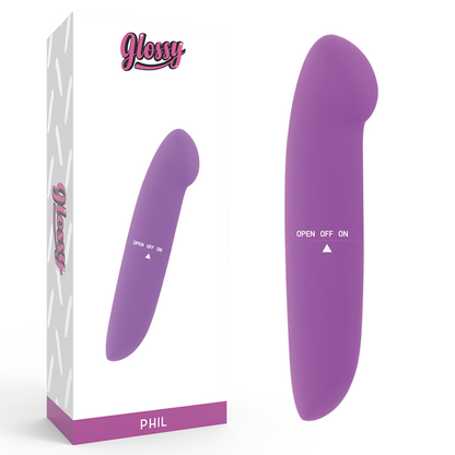 Glossy Phil Vibrator Purple | Niks.fi verkkokauppa