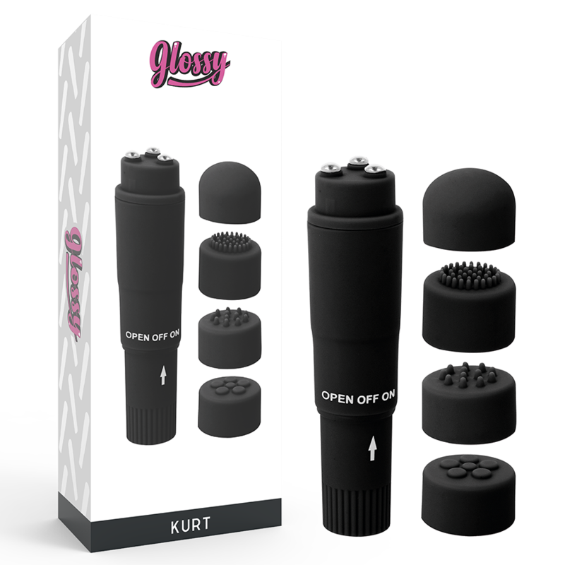Glossy Kurt Pocket Massager Black | Niks.fi verkkokauppa