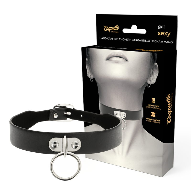Coquette Chic Desire Vegan Leather Necklace Woman Fetish Accessory | Niks.fi verkkokauppa