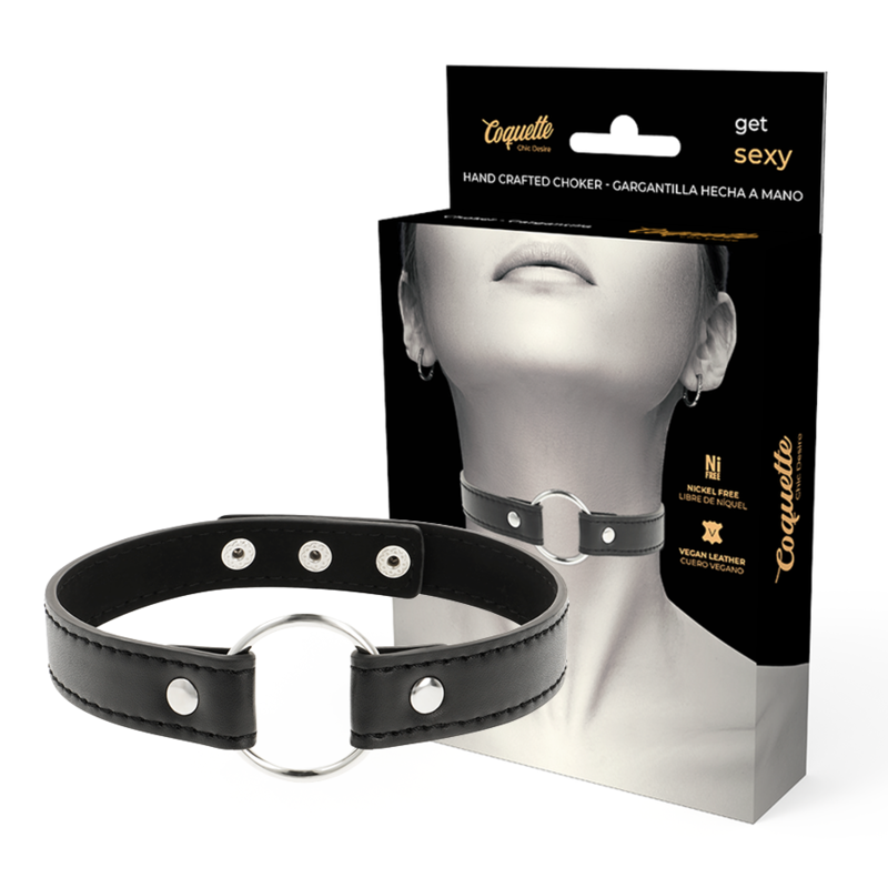 Coquette Chic Desire Vegan Leather Necklace Woman Accessory | Niks.fi verkkokauppa
