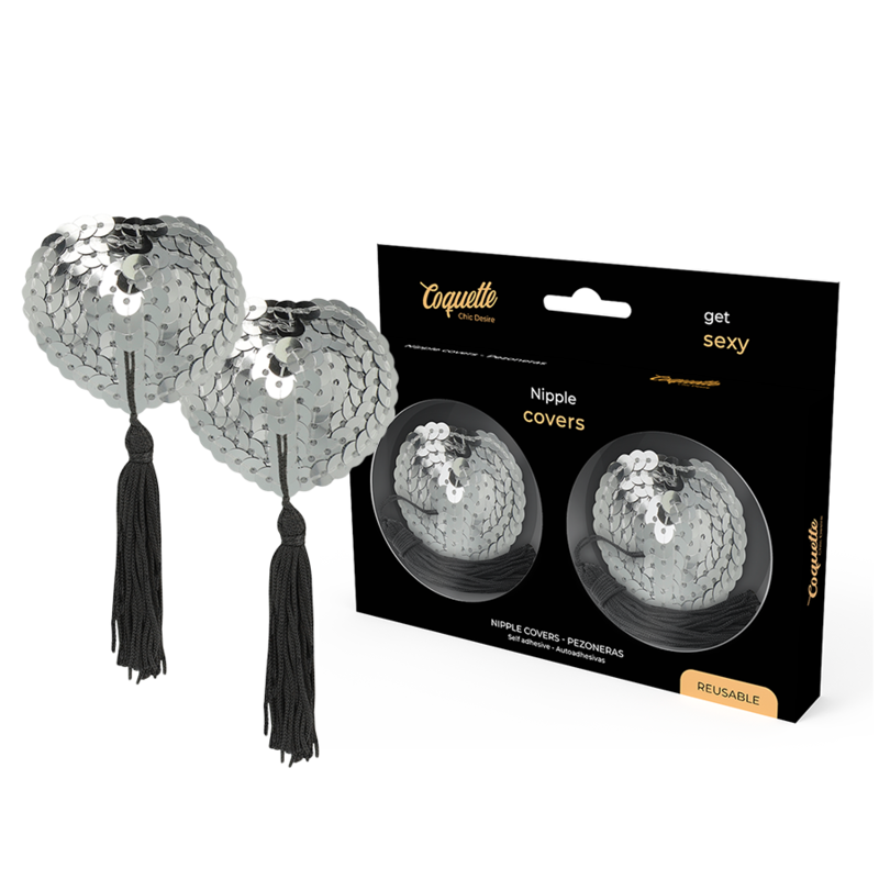 Coquette Chic Desire Silver Nipple Cover | Niks.fi verkkokauppa