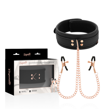 Coquette Chic Desire Fantasy Nipple Clamp Necklace With Neoprene Lining | Niks.fi verkkokauppa