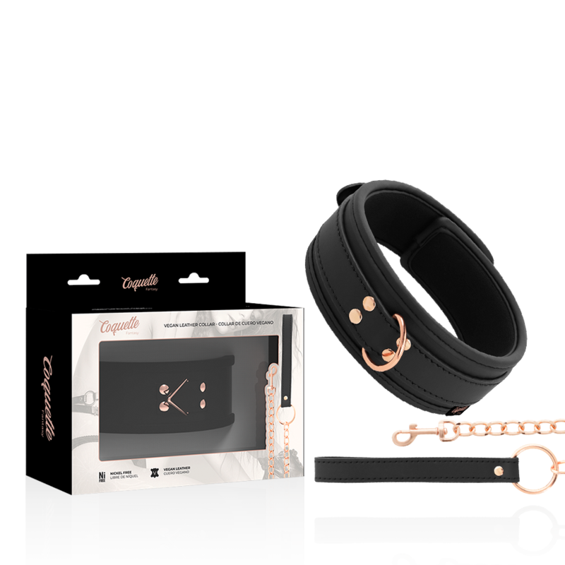 Coquette Chic Desire Fantasy Vegan Leather Necklace With Strap And Neoprene Lining | Niks.fi verkkokauppa