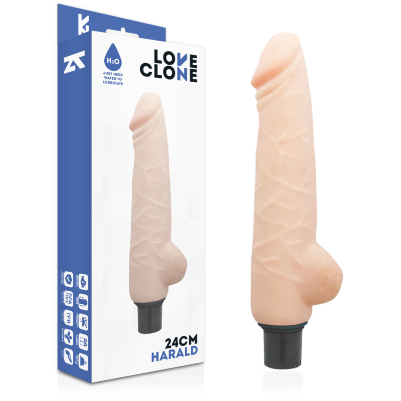 Loveclone Harald Self Lubrication Vibrator 24 Cm O- 4 Cm | Niks.fi verkkokauppa