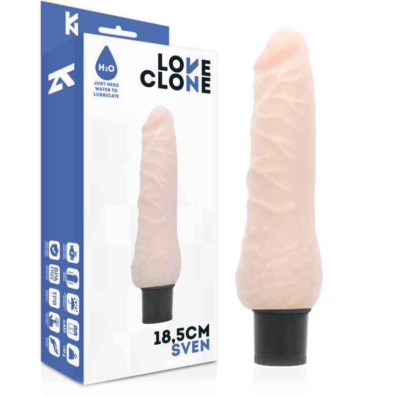 Loveclone Sven Self Lubrication Vibrator 18.5 Cm O- 3.3 Cm | Niks.fi verkkokauppa