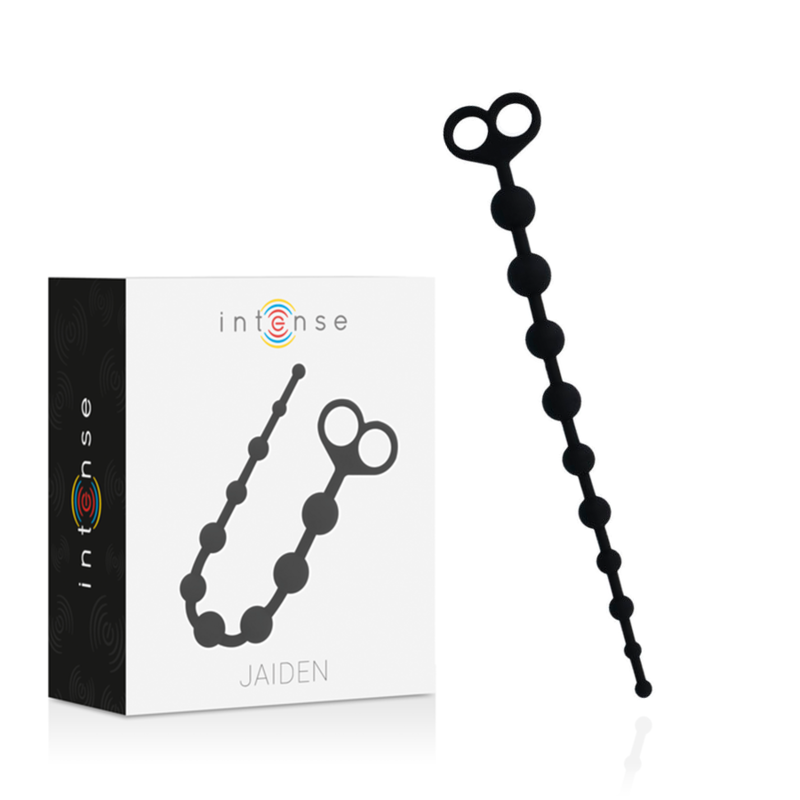 Intense Jaiden Anal Beads Black | Niks.fi verkkokauppa