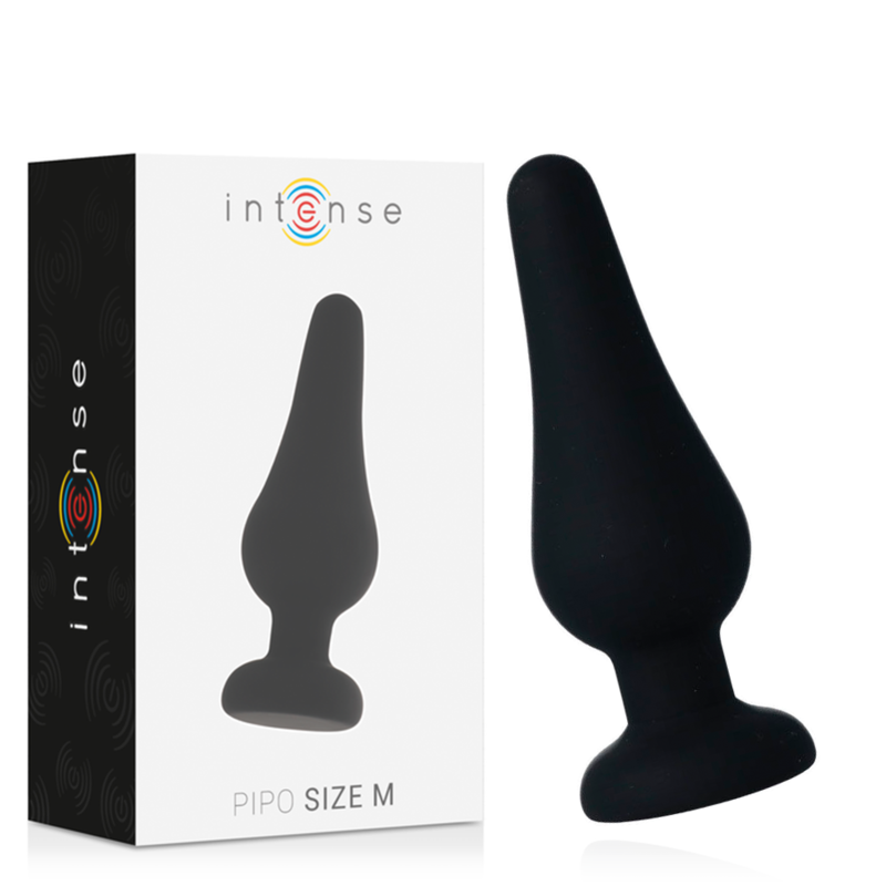 Intense Anal Plug Pipo M Black Silicone 11 Cm | Niks.fi verkkokauppa