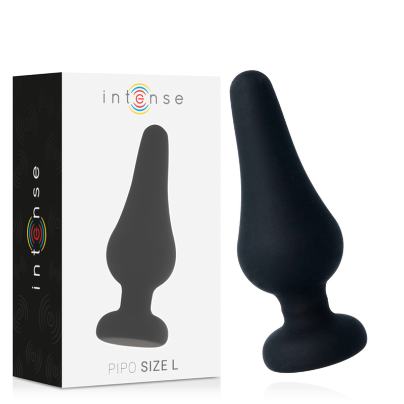 Intense Anal Plug Pipo L Black Silicone 13 Cm | Niks.fi verkkokauppa