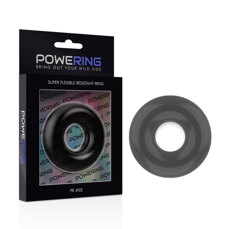 Powering Super Flexible And Resistant Penis Ring 4.5Cm Black | Niks.fi verkkokauppa