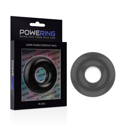 Powering Super Flexible And Resistant Penis Ring 4.5Cm Black | Niks.fi verkkokauppa