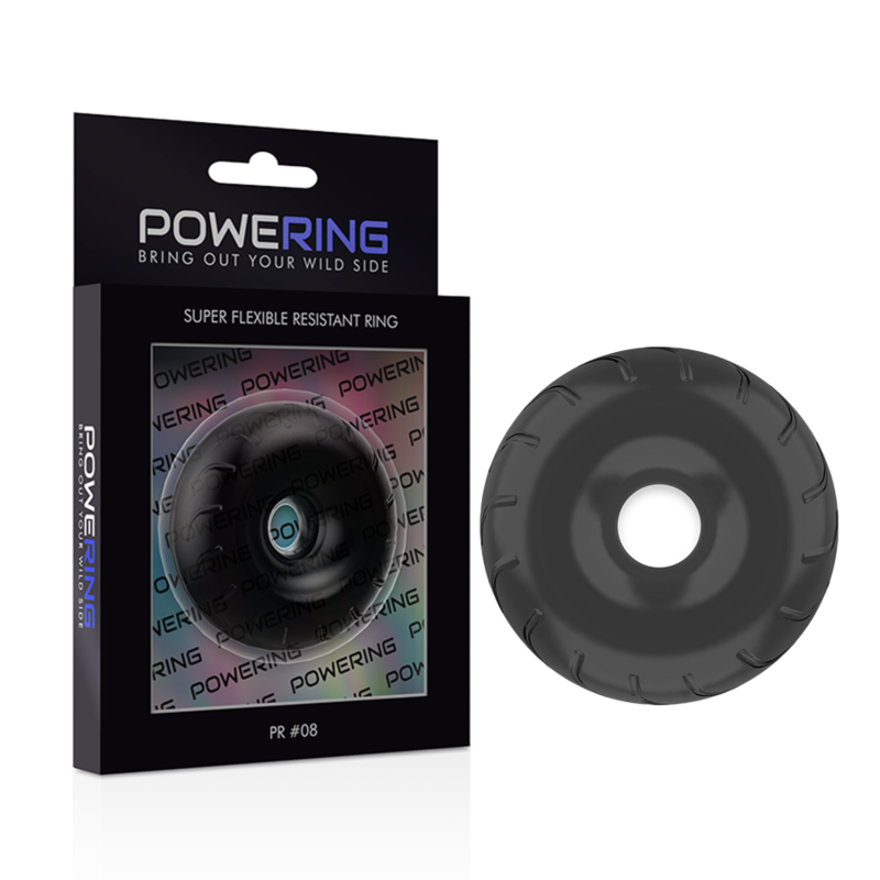 Powering Super Flexible And Resistant Penis Ring 5Cm Pr08 Black | Niks.fi verkkokauppa
