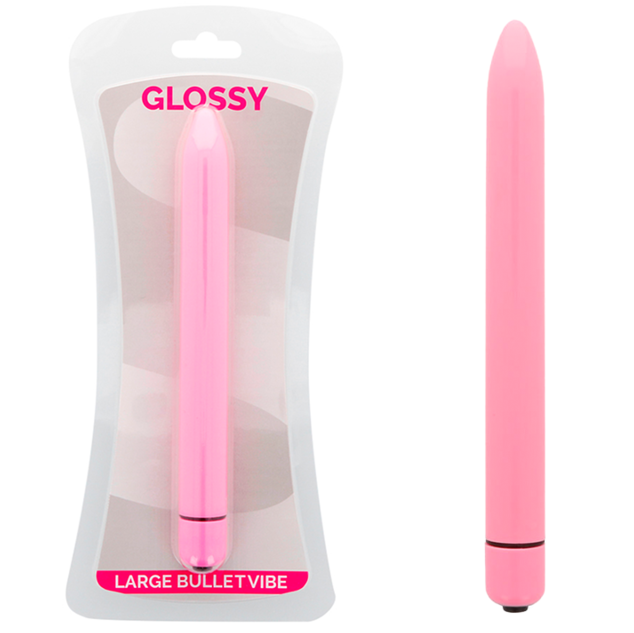 Glossy Slim Vibrator Pink | Niks.fi verkkokauppa