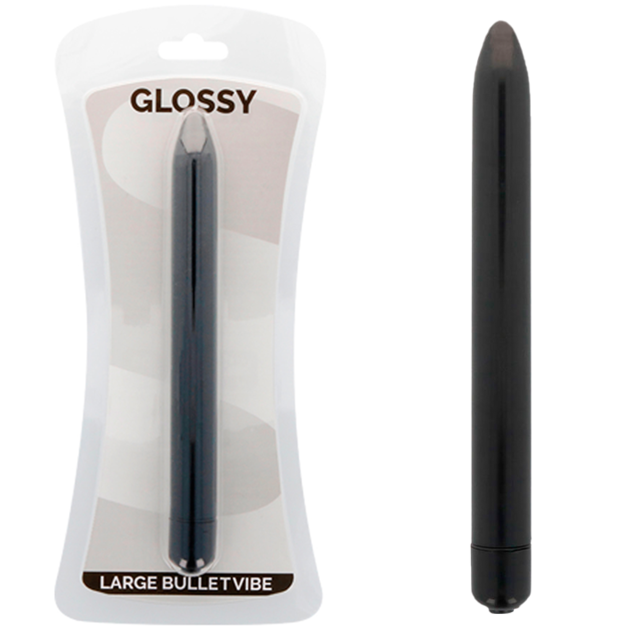 Glossy Slim Vibrator Black | Niks.fi verkkokauppa